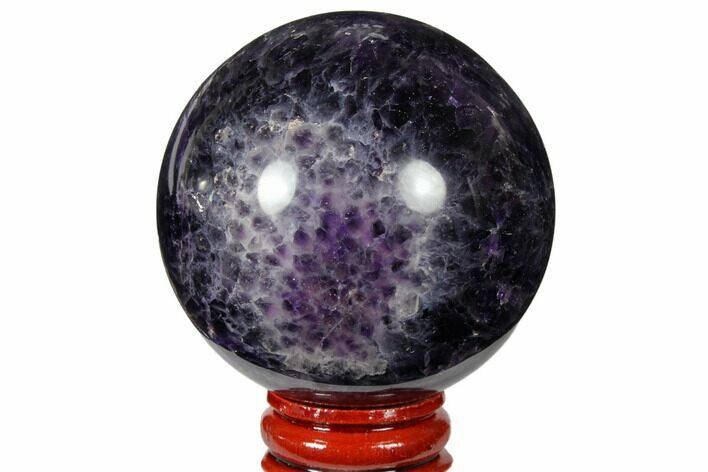 Polished Chevron Amethyst Sphere #124513